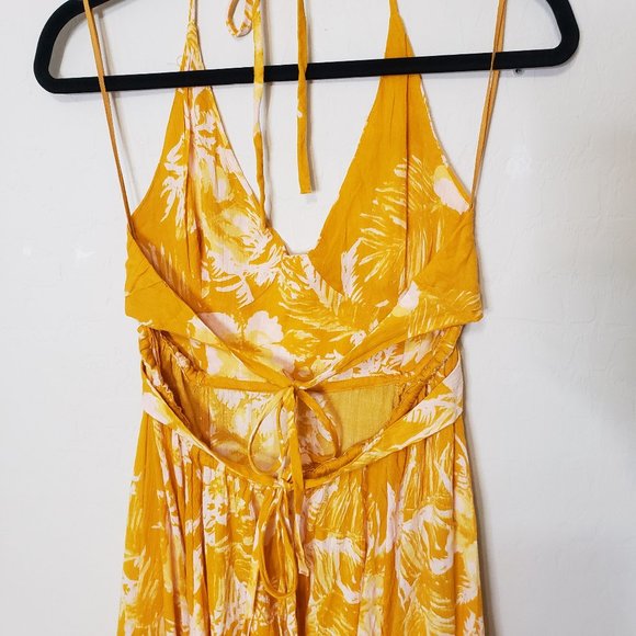 Free People Yellow Floral Maxi Dress - Picture 6 of 12